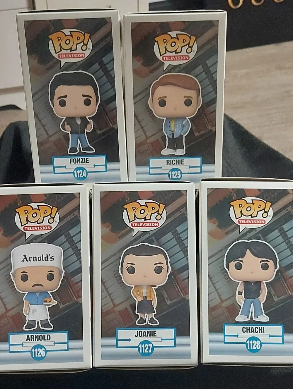 Funko Pop! Complete Mint (5) Piece Vaulted Set Television - Happy Days,